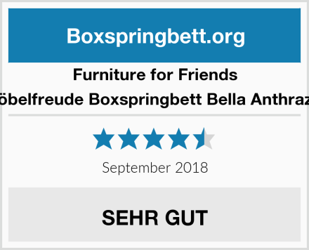 Furniture for Friends Möbelfreude Boxspringbett Bella Anthrazit  Test