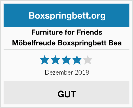Furniture for Friends Möbelfreude Boxspringbett Bea Test
