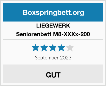 LIEGEWERK Seniorenbett M8-XXXx-200 Test
