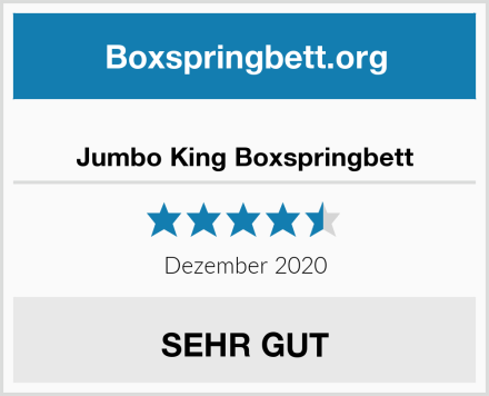  Jumbo King Boxspringbett Test