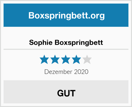  Sophie Boxspringbett Test