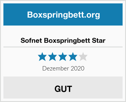  Sofnet Boxspringbett Star Test