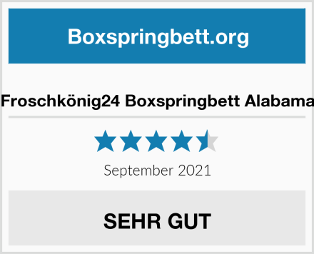  Froschkönig24 Boxspringbett Alabama Test